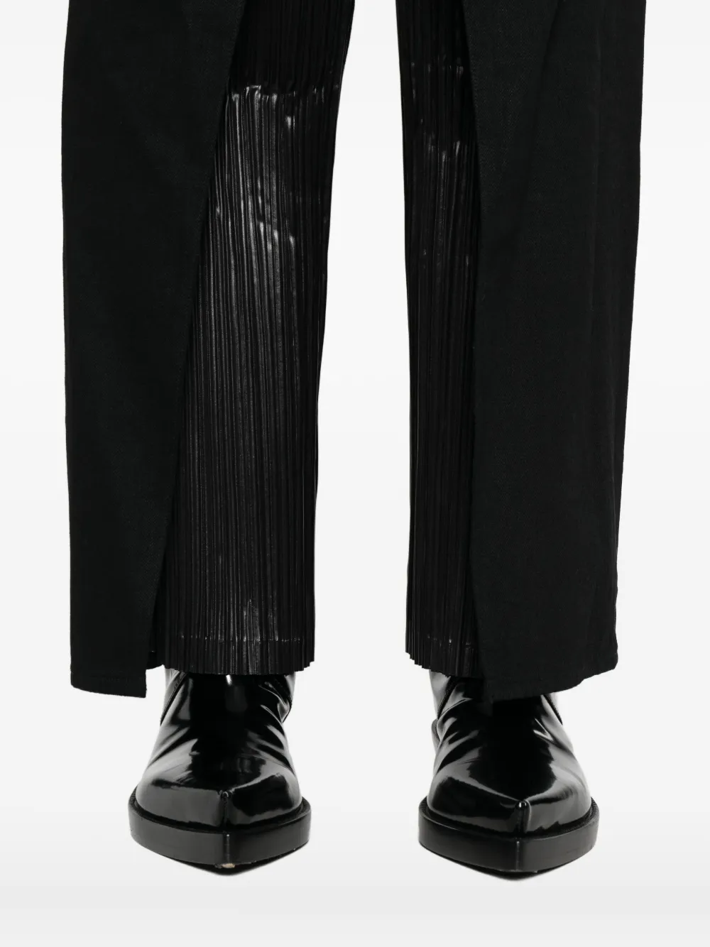 Junya Watanabe Pleated Panel Pants In Black