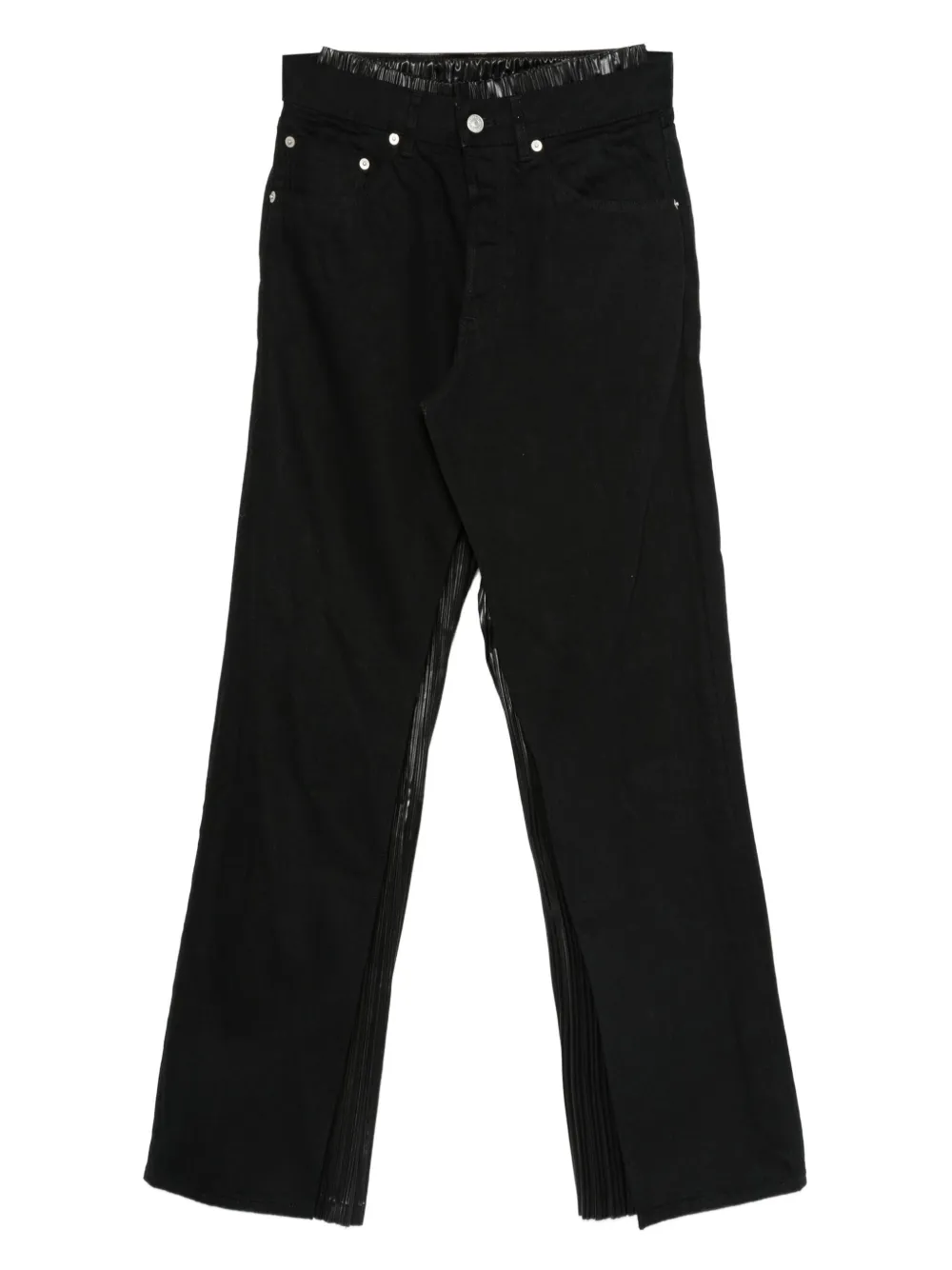 Junya Watanabe pleated panel pants | Black | Image 1