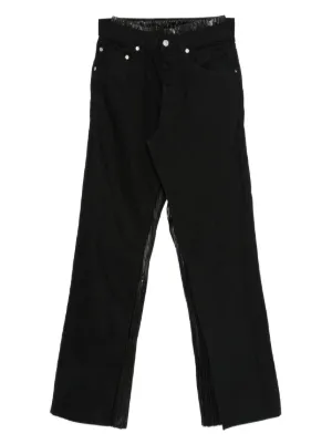 Junya Watanabe フレアパンツ | ブラック | FARFETCH JP