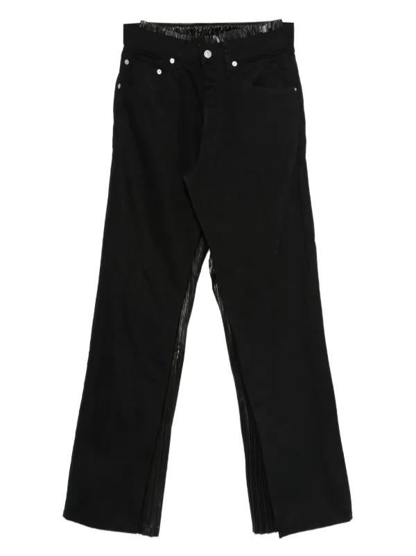 Junya Watanabe Pleated Panel Pants in Black