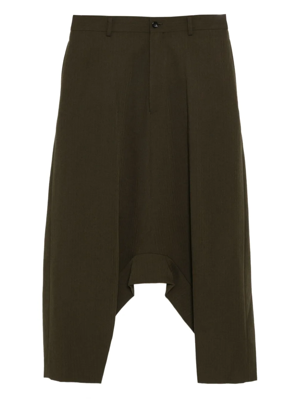Comme des Garçons Homme Plus شورت صوف بحجر منسدل | أخضر | Image 1
