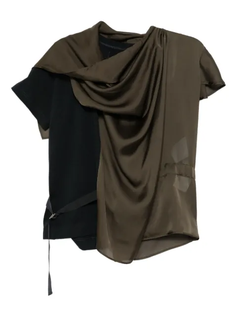 sacai تيشيرت بأجزاء مخيوطة