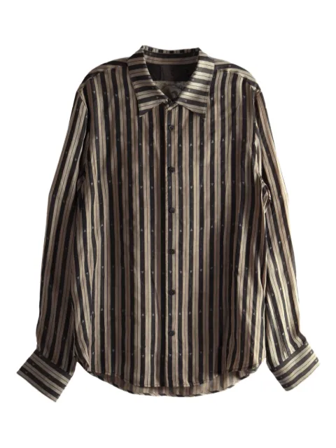 Ziggy Chen striped buttoned shirt