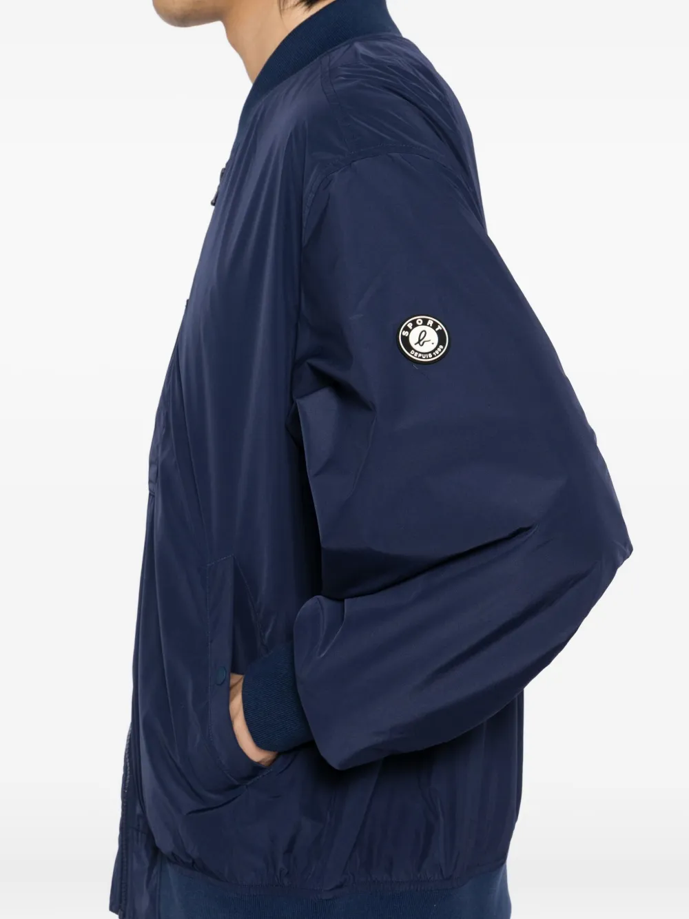 SPORT b. by agnès b. Jack met logopatch Blauw