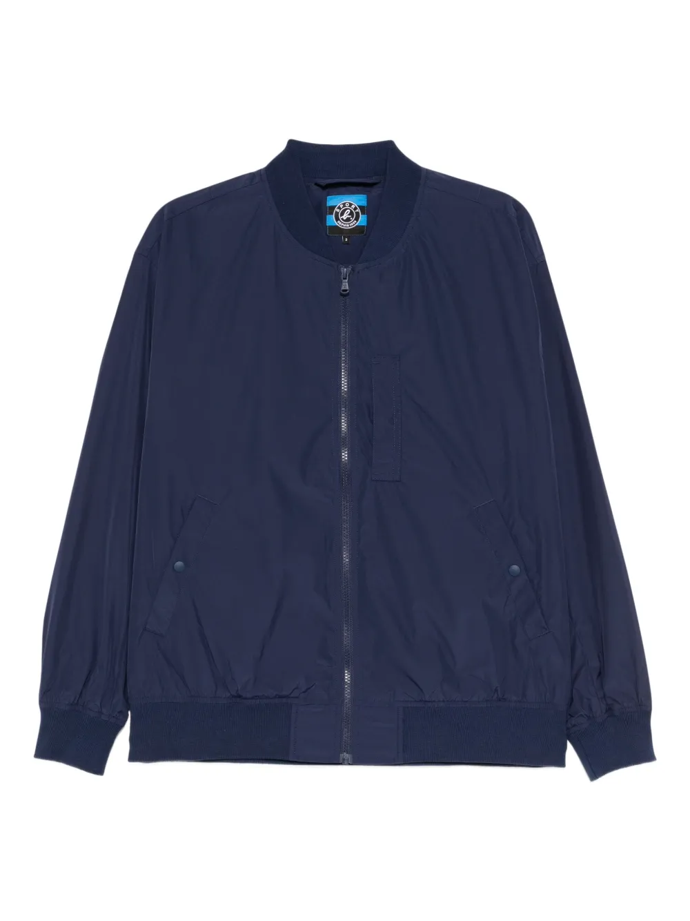 SPORT b. by agnès b. ロゴパッチ ジャケット - ブルー SPORT b. by agnès b. ロゴパッチ ジャケット - ブルー