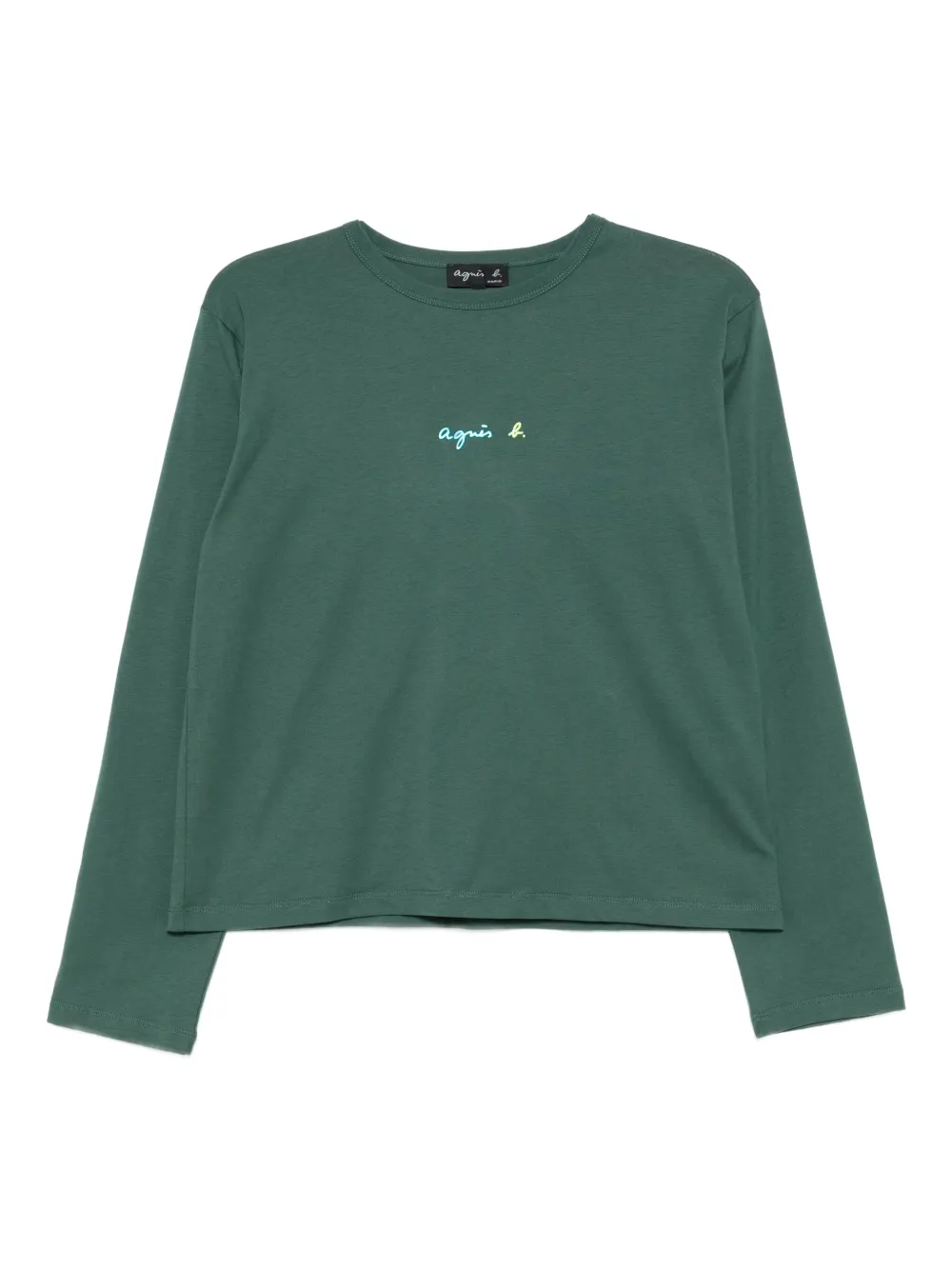 agnès b.  logo-print T-shirt | Green | Image 1