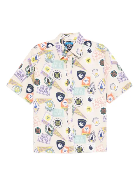 SPORT b. by agnès b.  badge-printed shirt