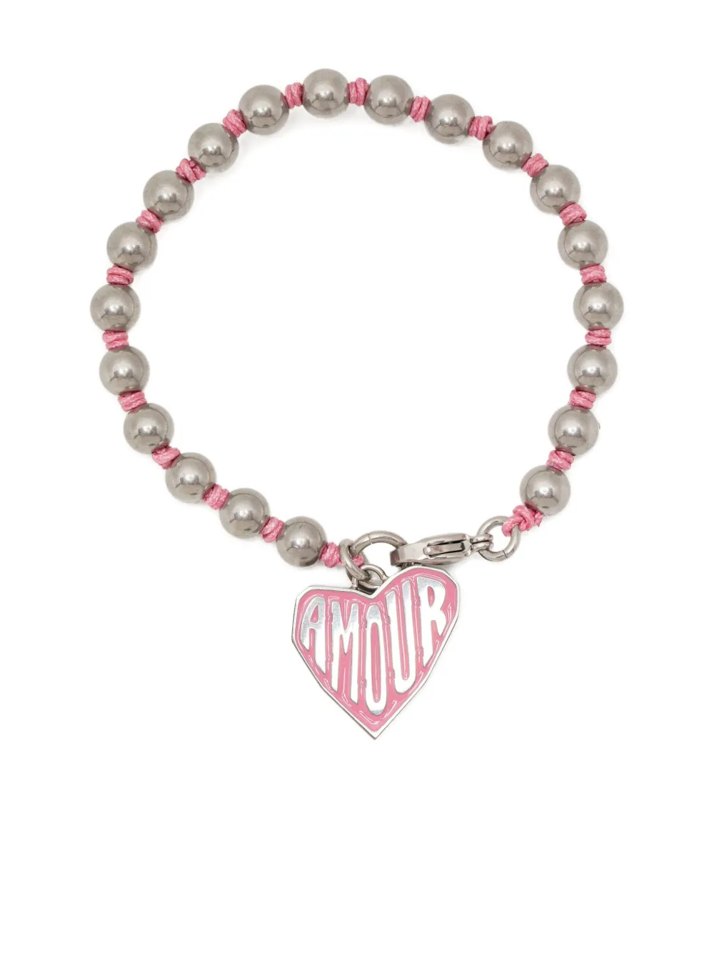 SPORT b. by agnès b. ロゴペンダント ブレスレット - シルバートーン SPORT b. by agnès b. ロゴペンダント ブレスレット - シルバートーン