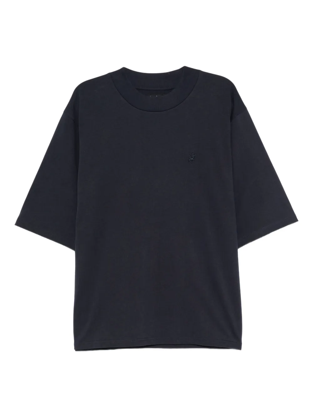 agnès b.  logo-embroidered T-shirt | Blue | Image 1