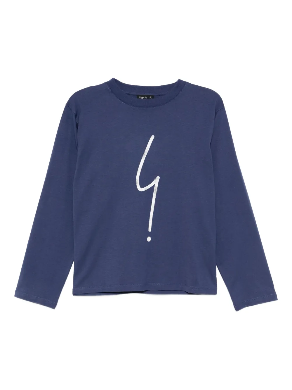 agnès b.  logo-print T-shirt | Blue | Image 1