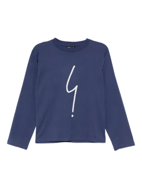 agnès b.  playera con logo estampado