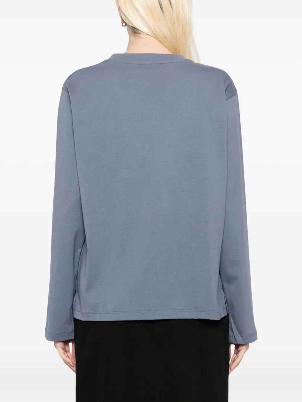 Agnès B. Logo-print Top In Gray