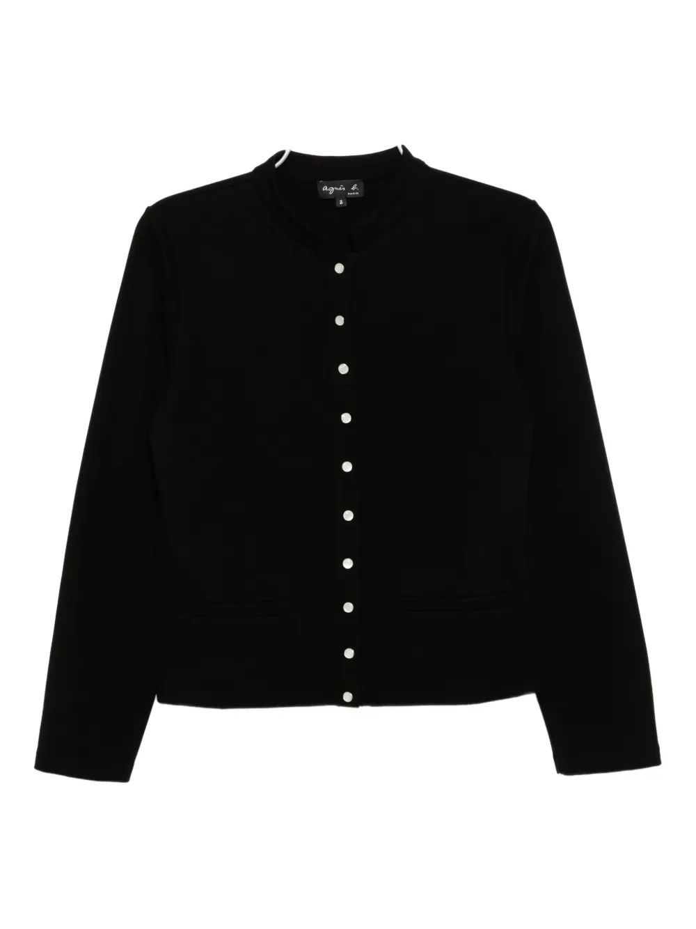 Agnès B. Buttoned-up Cardigan In Black