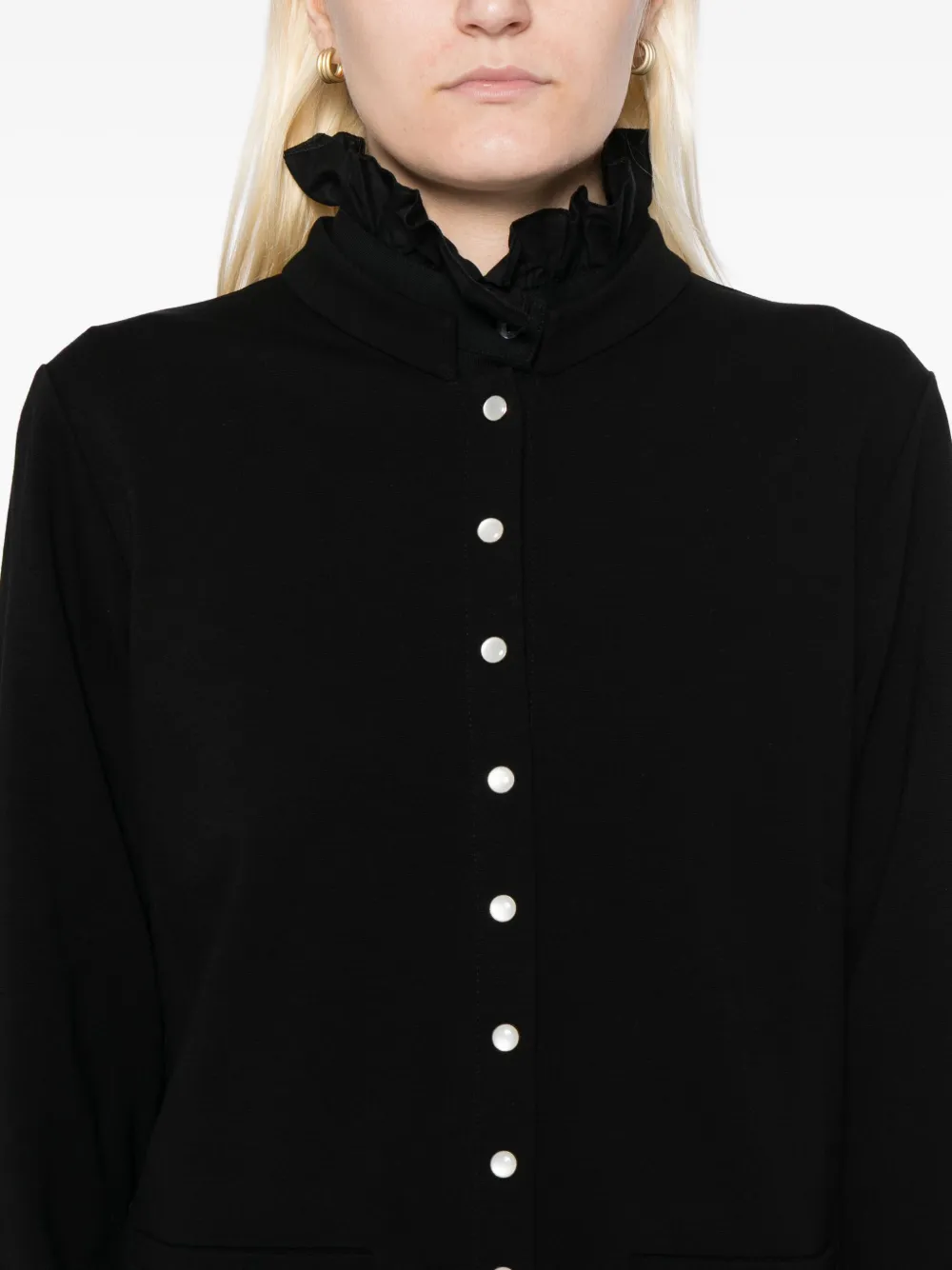 Agnès B. Buttoned-up Cardigan In Black