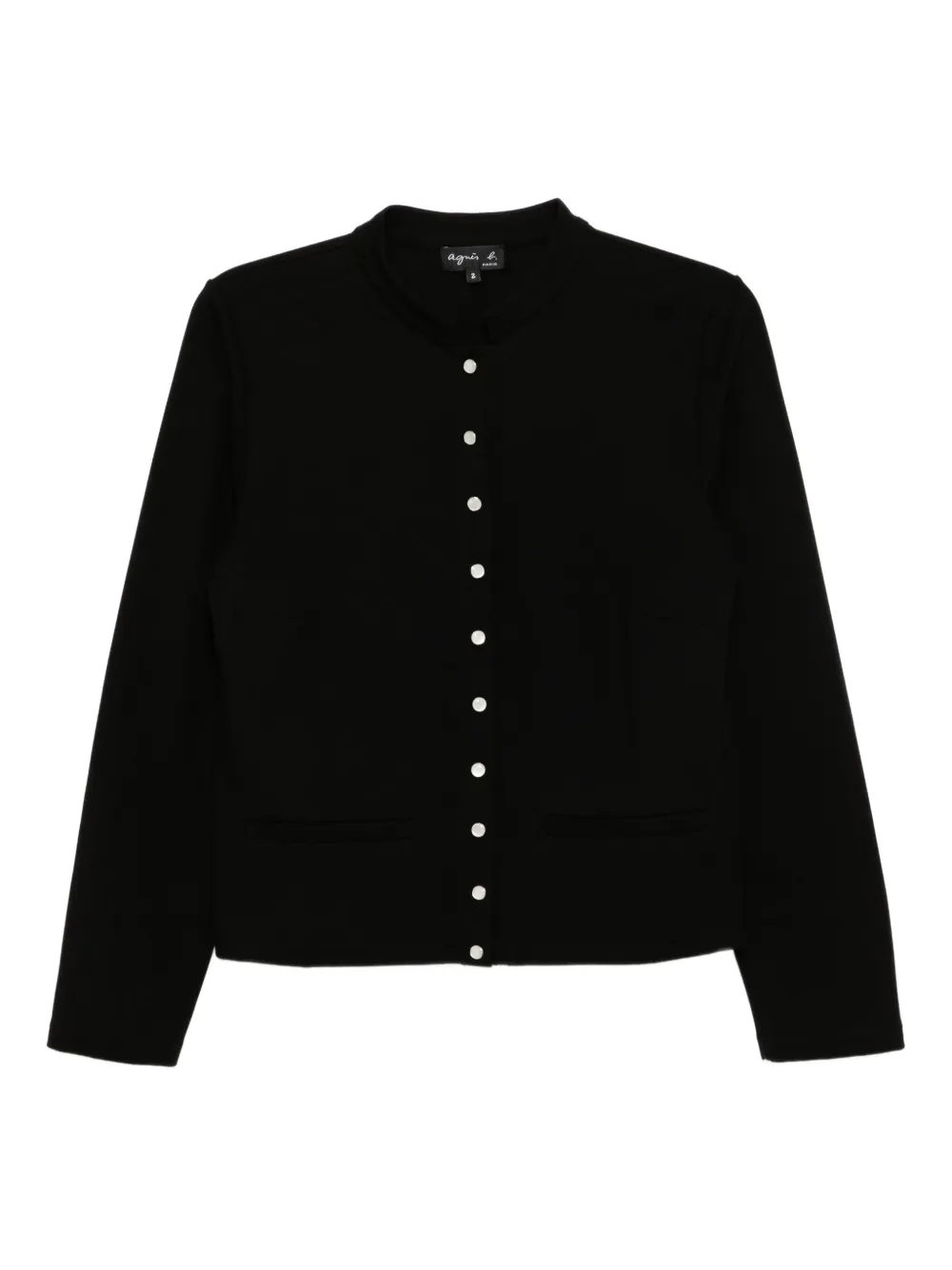 agnès b.  buttoned-up cardigan | Black | Image 1