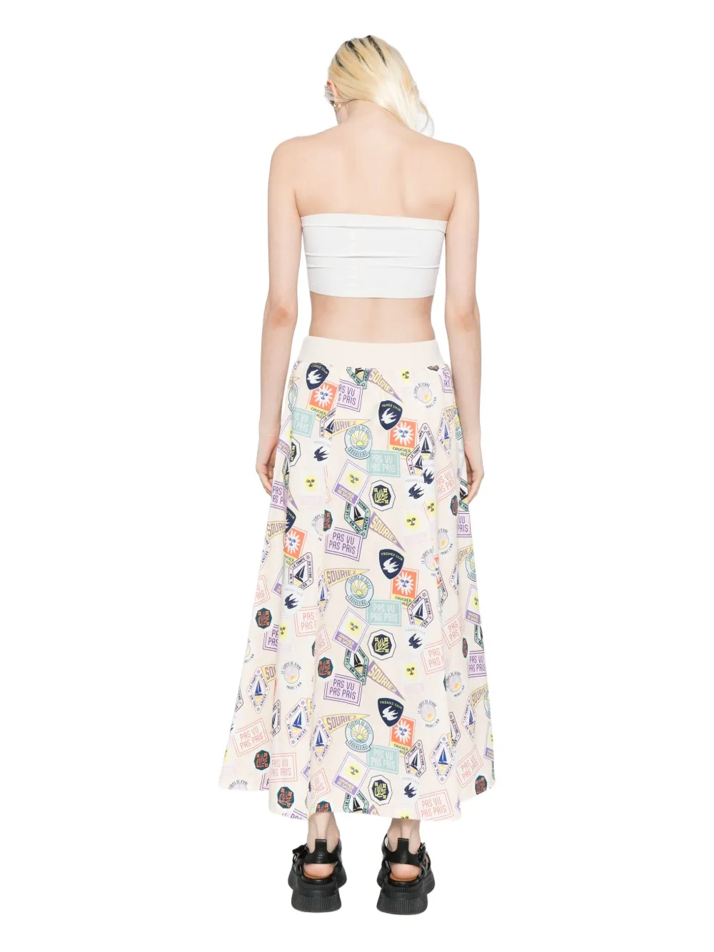 Sport B. By Agnès B. Graphic-print Skirt In Multi
