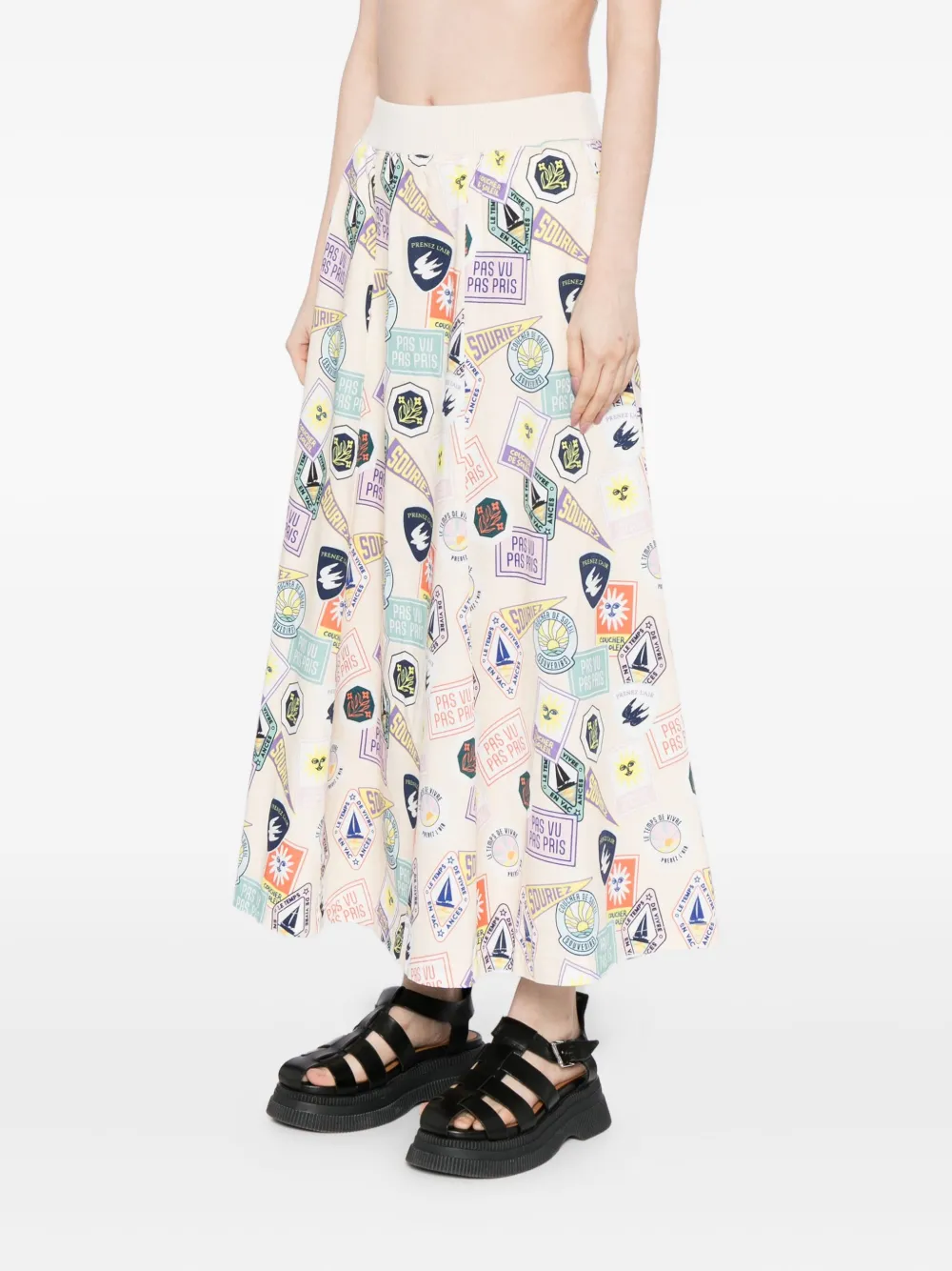 Sport B. By Agnès B. Graphic-print Skirt In Multi