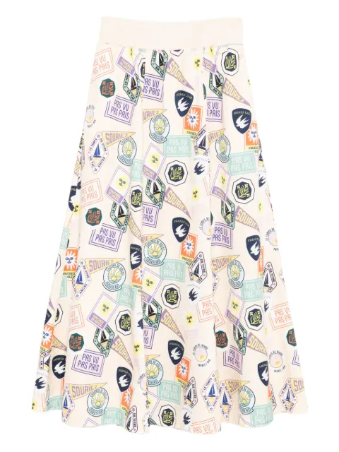 SPORT b. by agnès b.  graphic-print skirt