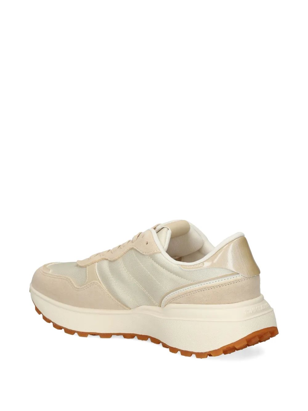 Tommy Jeans mixed-panels leather sneakers Neutrals