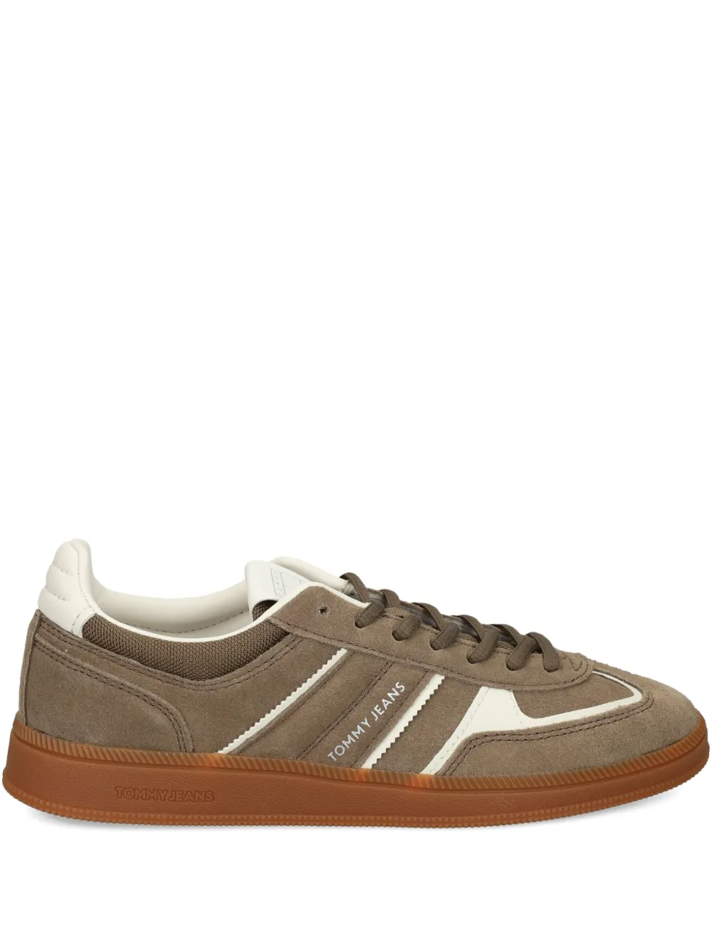 Tommy Jeans Greenwich suede leather sneakers Brown