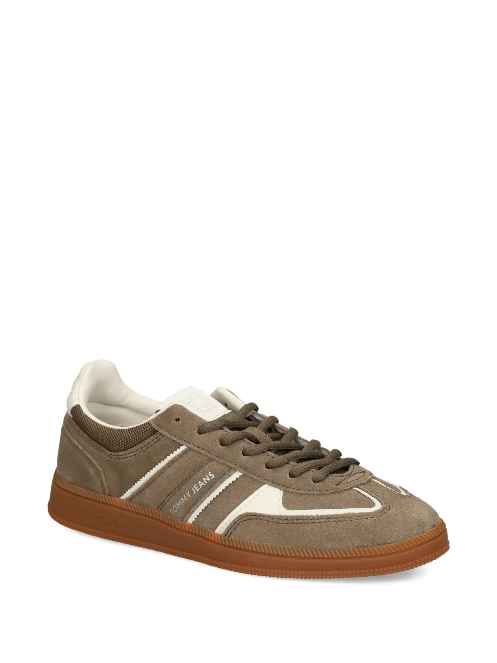 Tommy Jeans Greenwich suède leren sneakers - Bruin