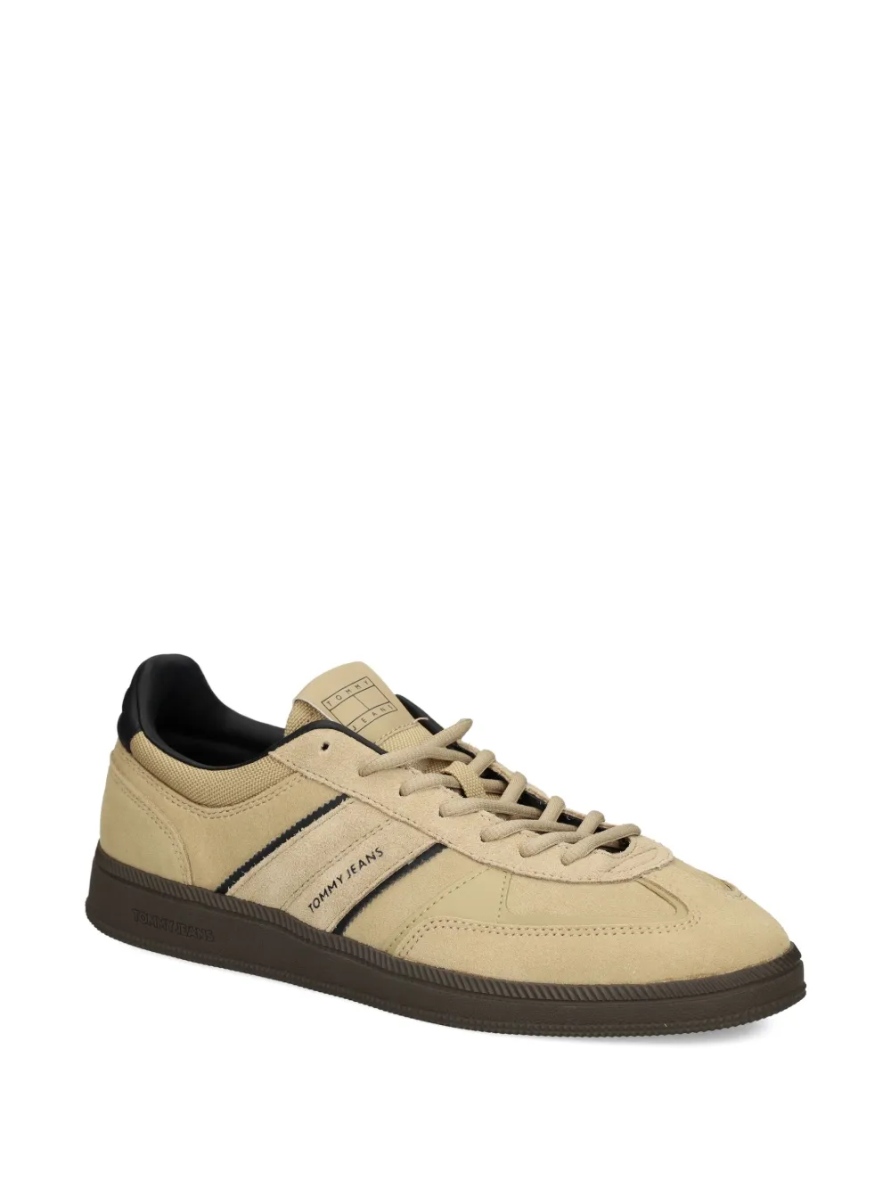 Tommy Jeans Greenwich leather stripe sneakers Neutrals