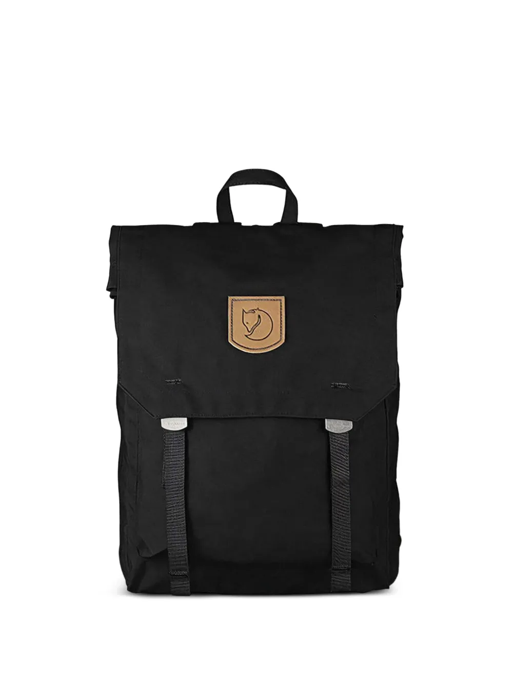 Fjällräven Foldsack No. 1 logo-patch foldover backpack - Nero