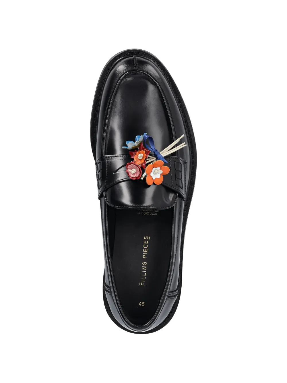 Filling Pieces Bouquet loafers Zwart