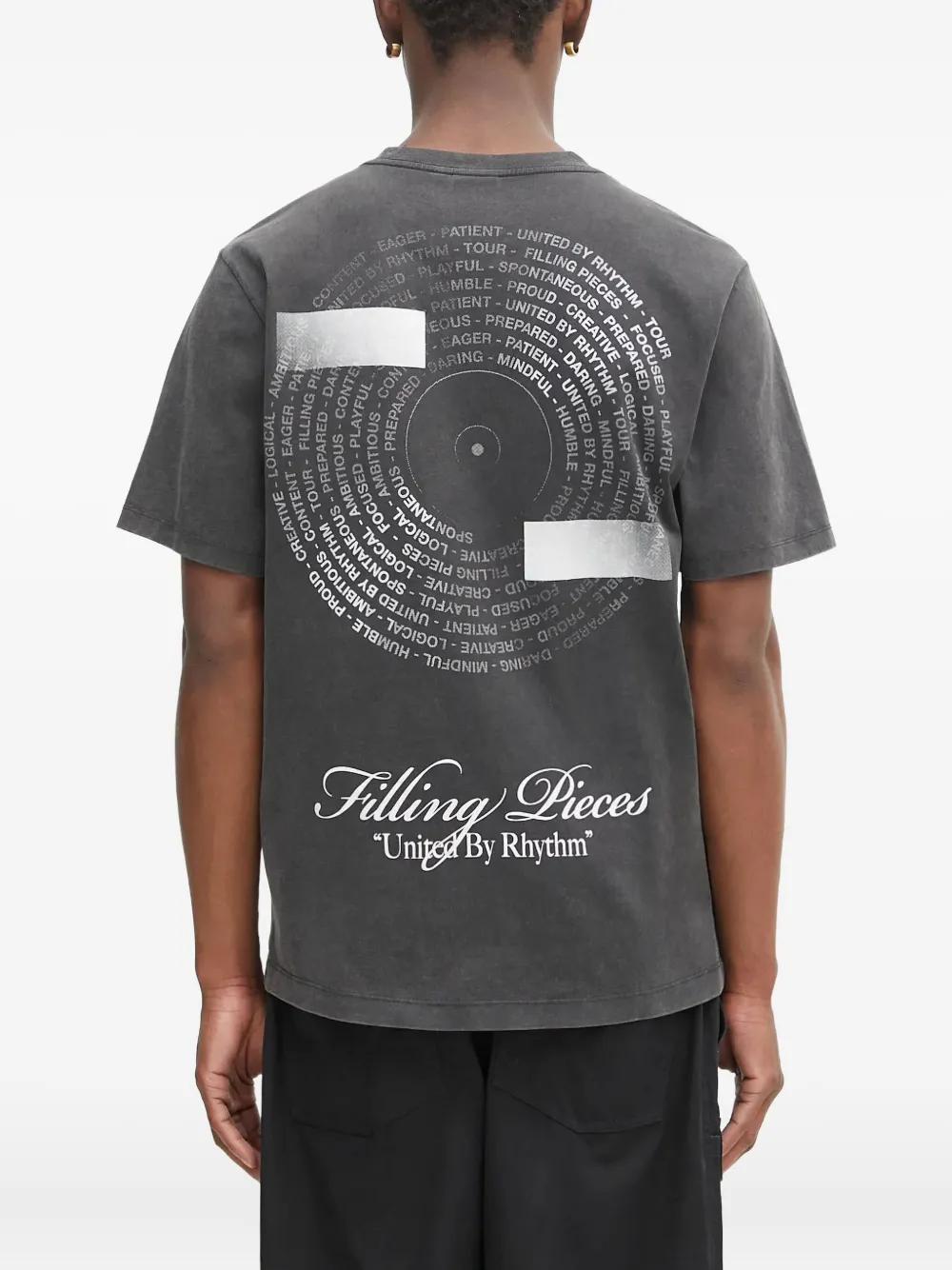 Filling Pieces T-shirt met ronde hals en grafische print Grijs