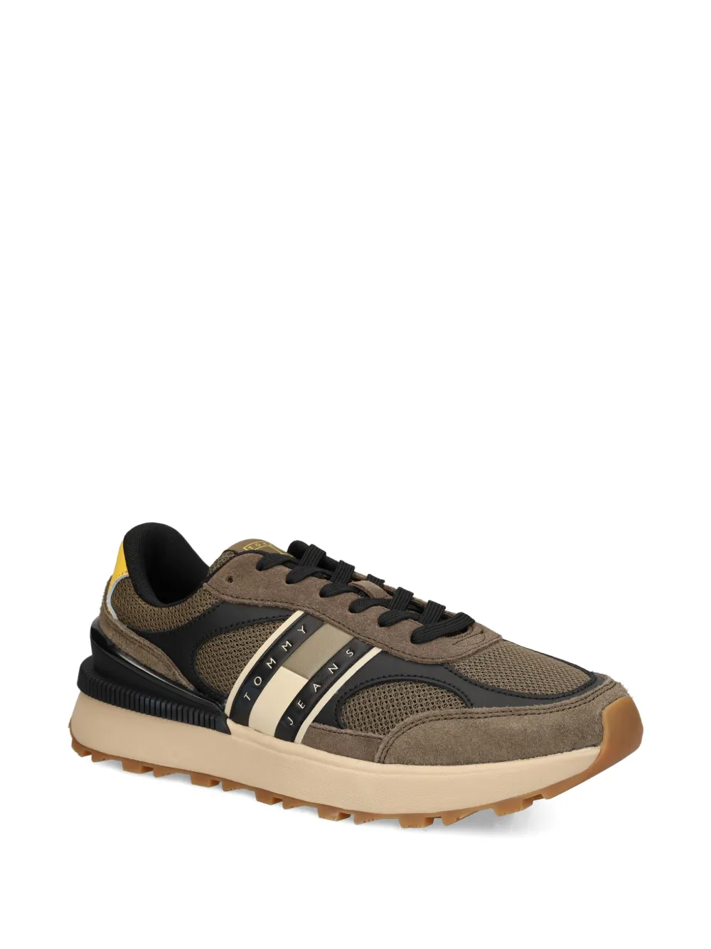 Tommy Jeans suede paneled sneakers Green
