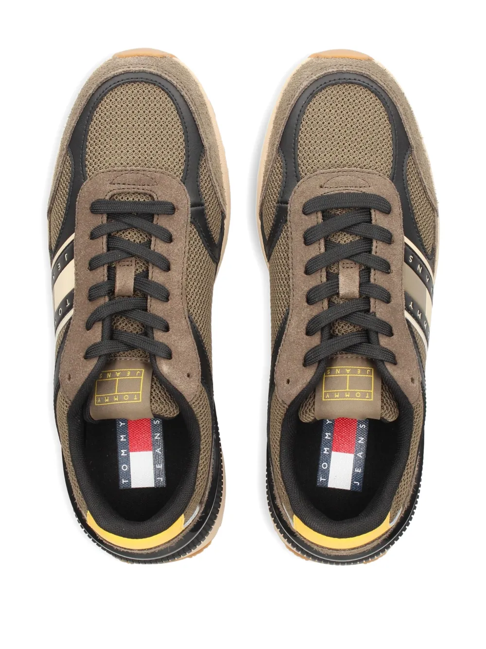 Tommy Jeans suede paneled sneakers Green
