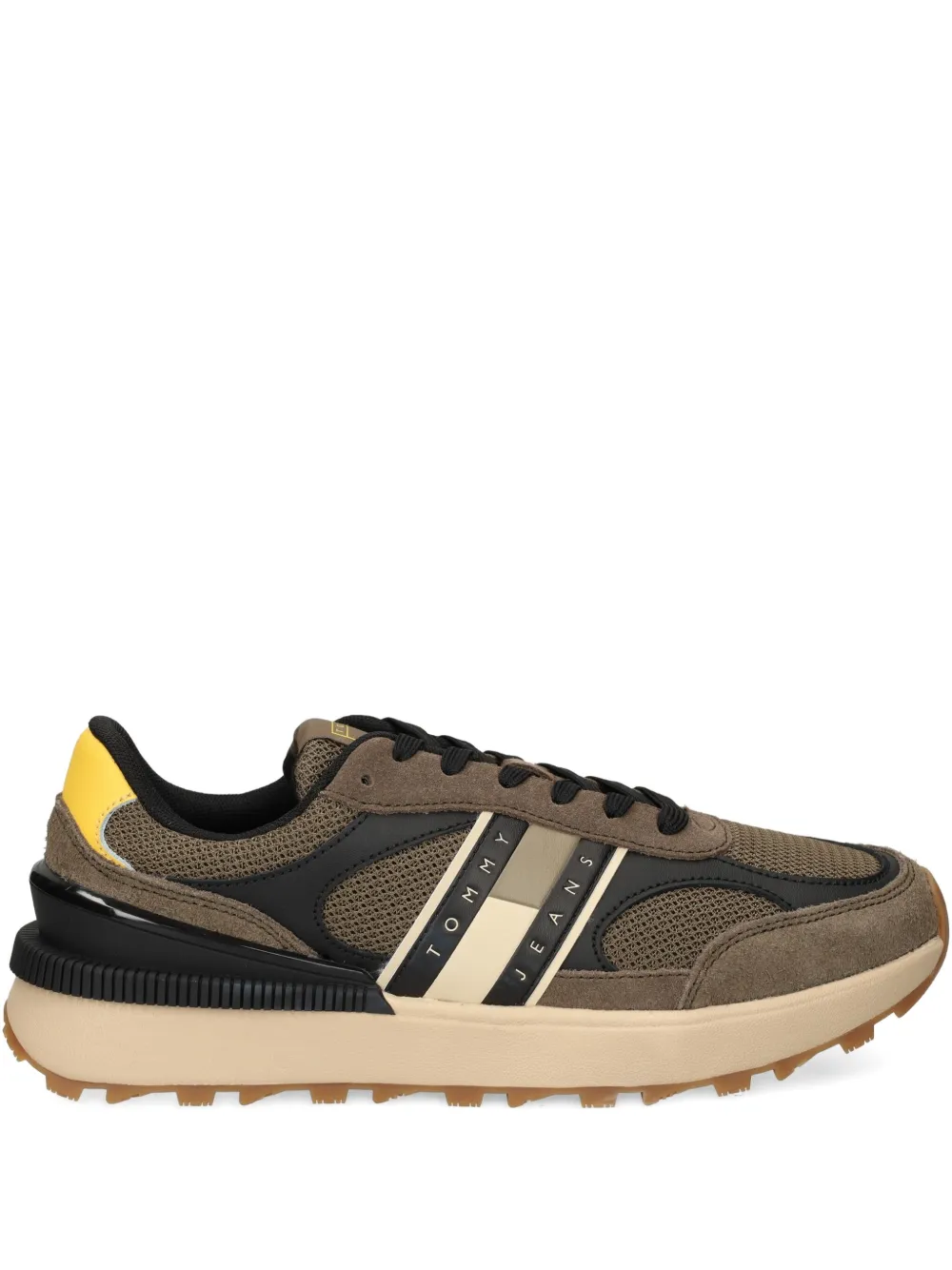 Tommy Jeans suede paneled sneakers Green