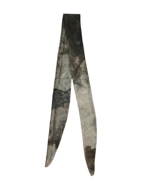 Ziggy Chen abstract-print silk scarf