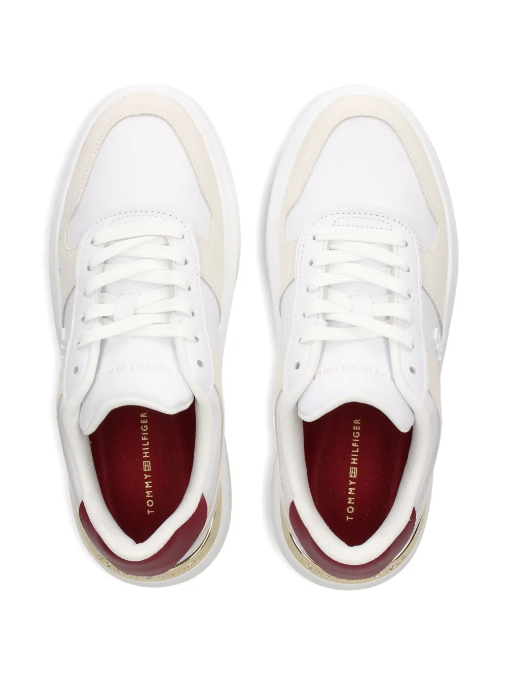 Tommy Hilfiger platform leather sneakers White