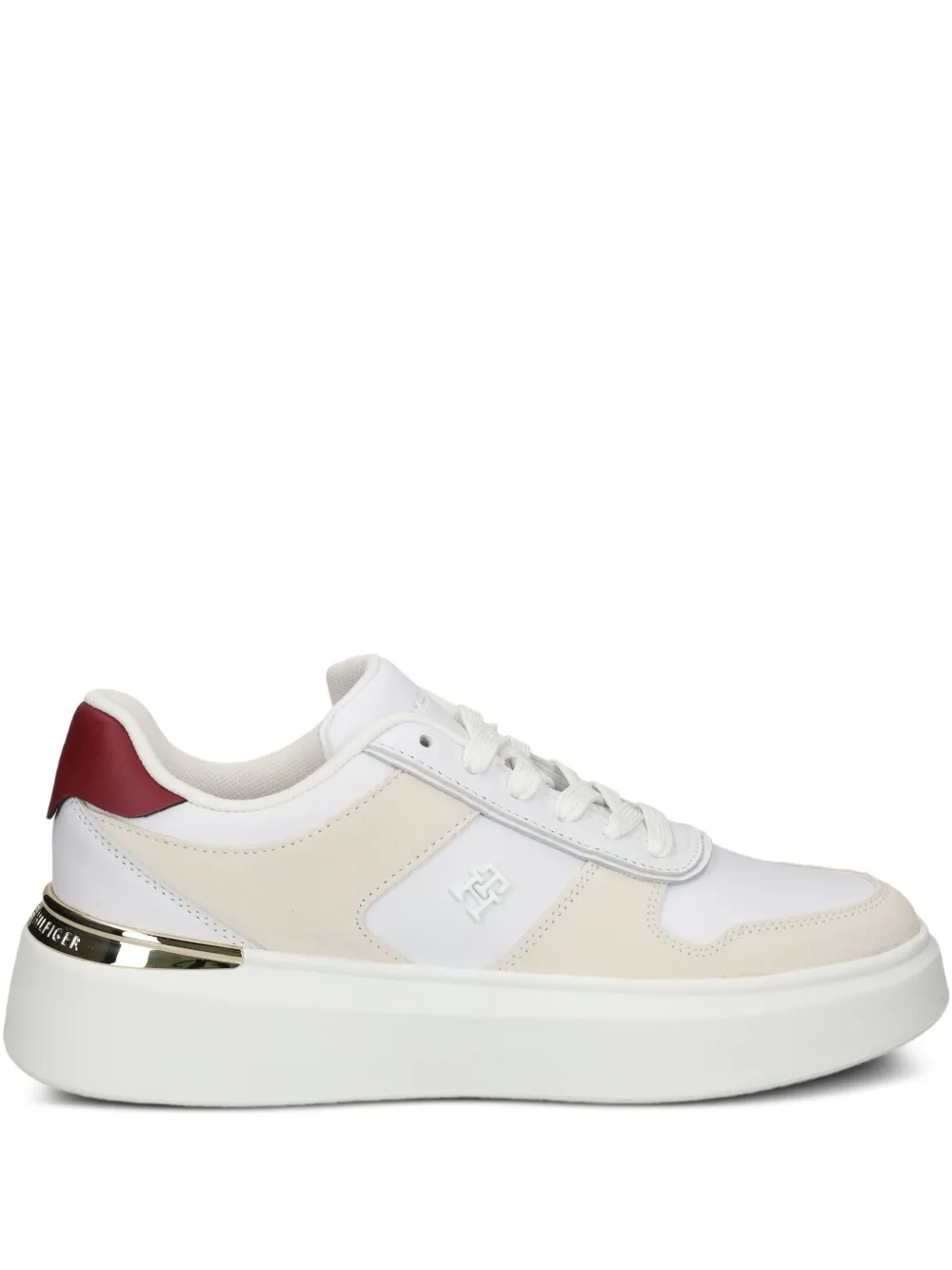 Tommy Hilfiger platform leather sneakers White