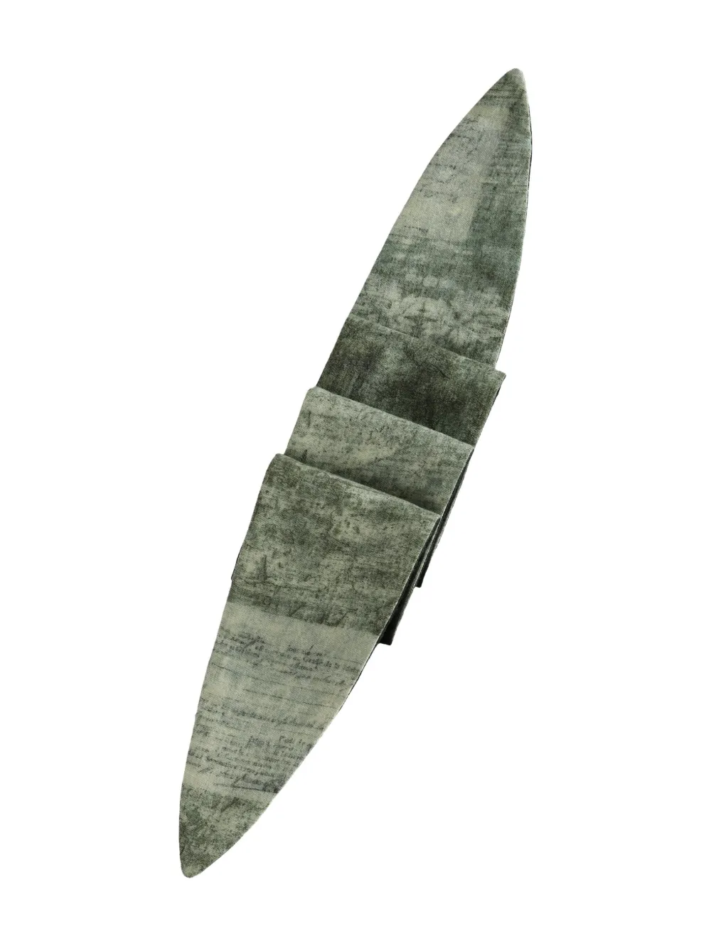 Ziggy Chen Wool Scarf In Green