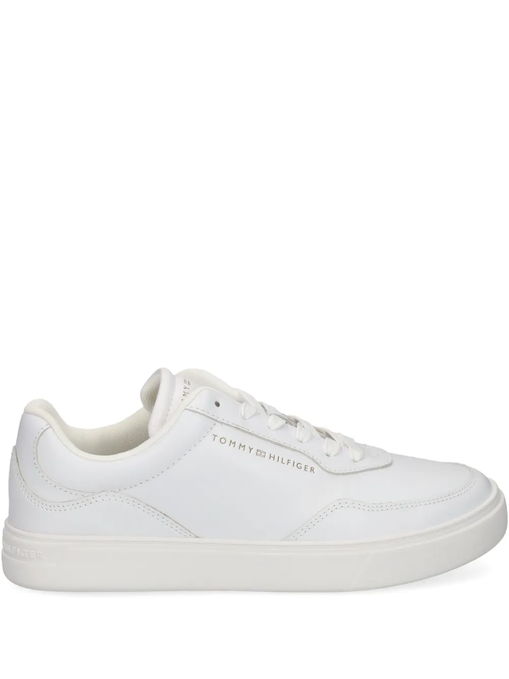 Tommy Hilfiger leather lace-up sneakers White