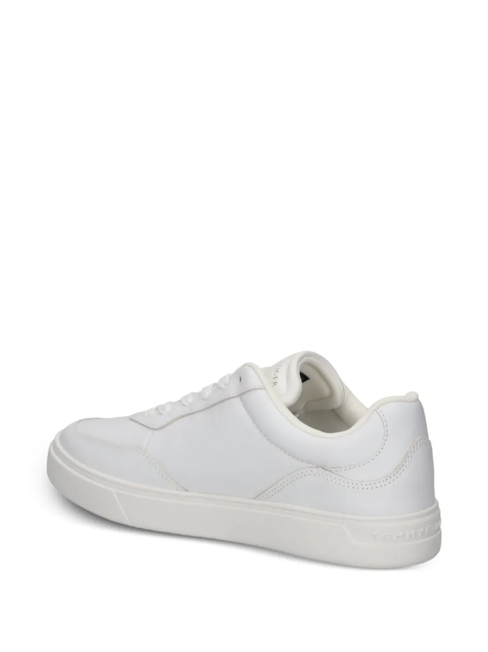 Tommy Hilfiger leather lace-up sneakers White