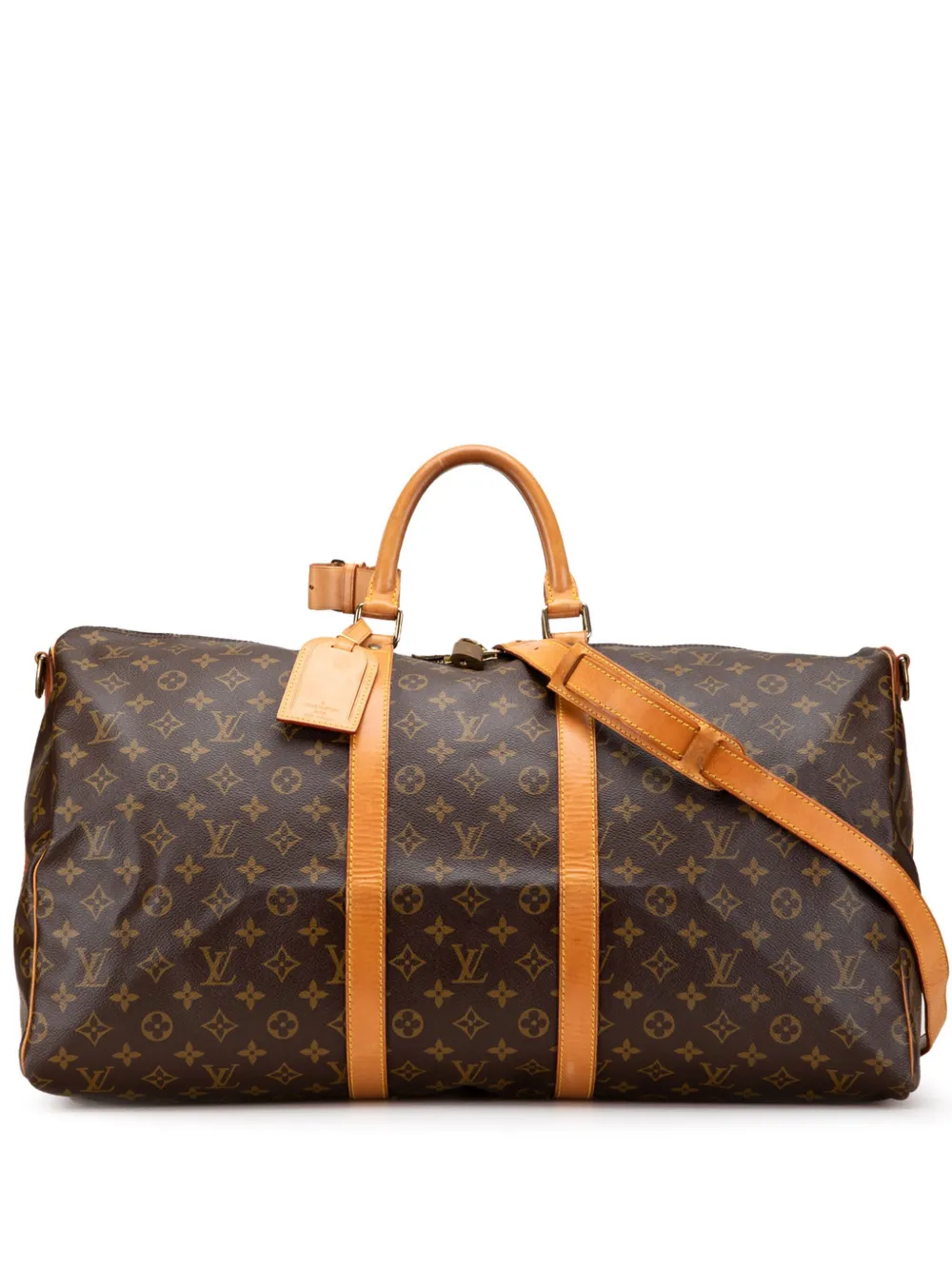 Louis Vuitton Pre-Owned 1991 Monogram Keepall Bandouliere 55 travel bag | Brown | Image 1