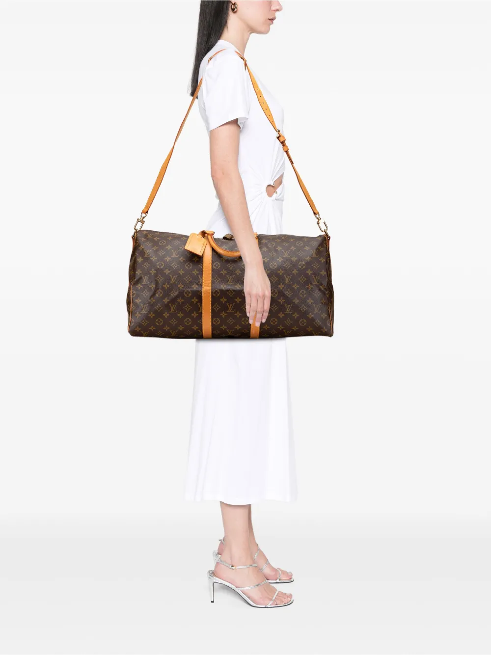 Louis Vuitton Pre-Owned 1991 Monogram Keepall Bandouliere 55 travel bag | Pre-Owned | Image 2