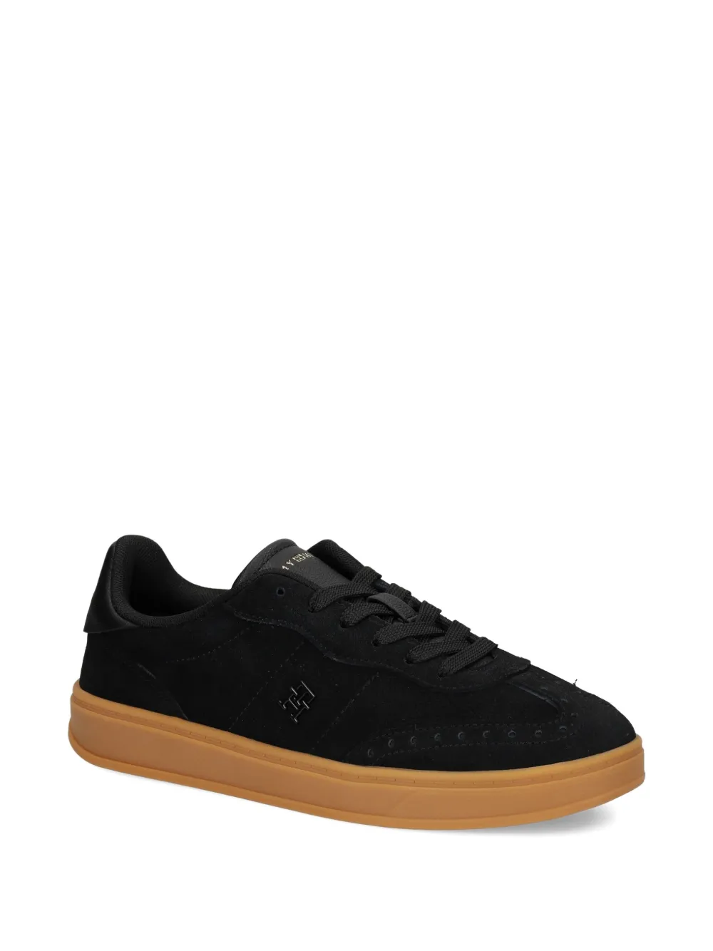 Tommy Hilfiger Heritage suède leren sneakers - Zwart