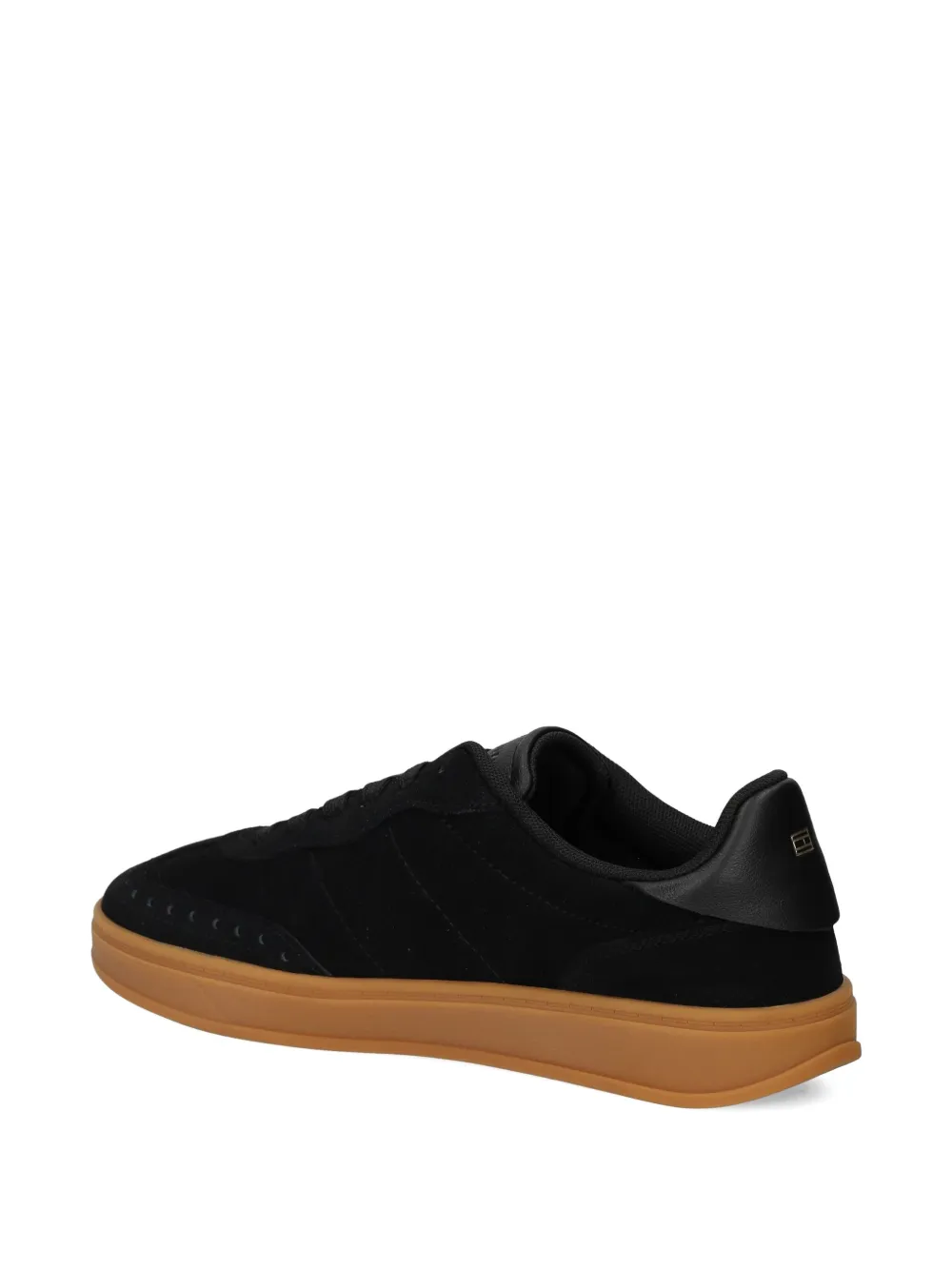 Tommy Hilfiger Heritage suede leather sneakers Black