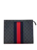 Gucci Pre-Owned 2000-2015 GG Supreme Web clutch bag - Black