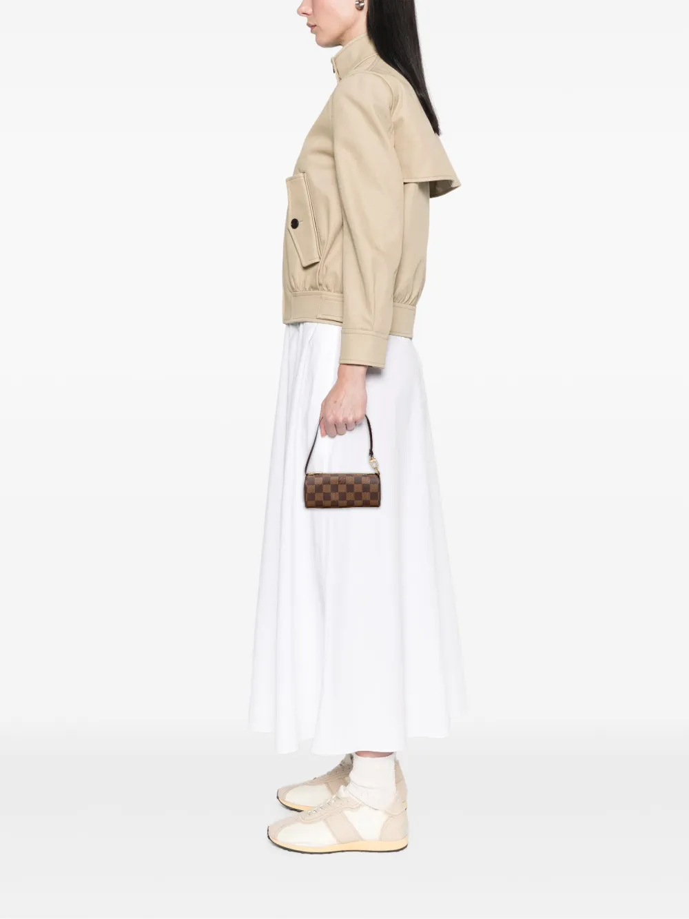 Louis Vuitton Pre-Owned 1990-2010 Damier Ebene Papillon Pochette handbag | Pre-Owned | Image 2