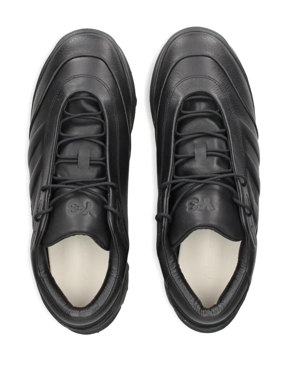 Y-3 GSG9 leather lace-up sneakers Black