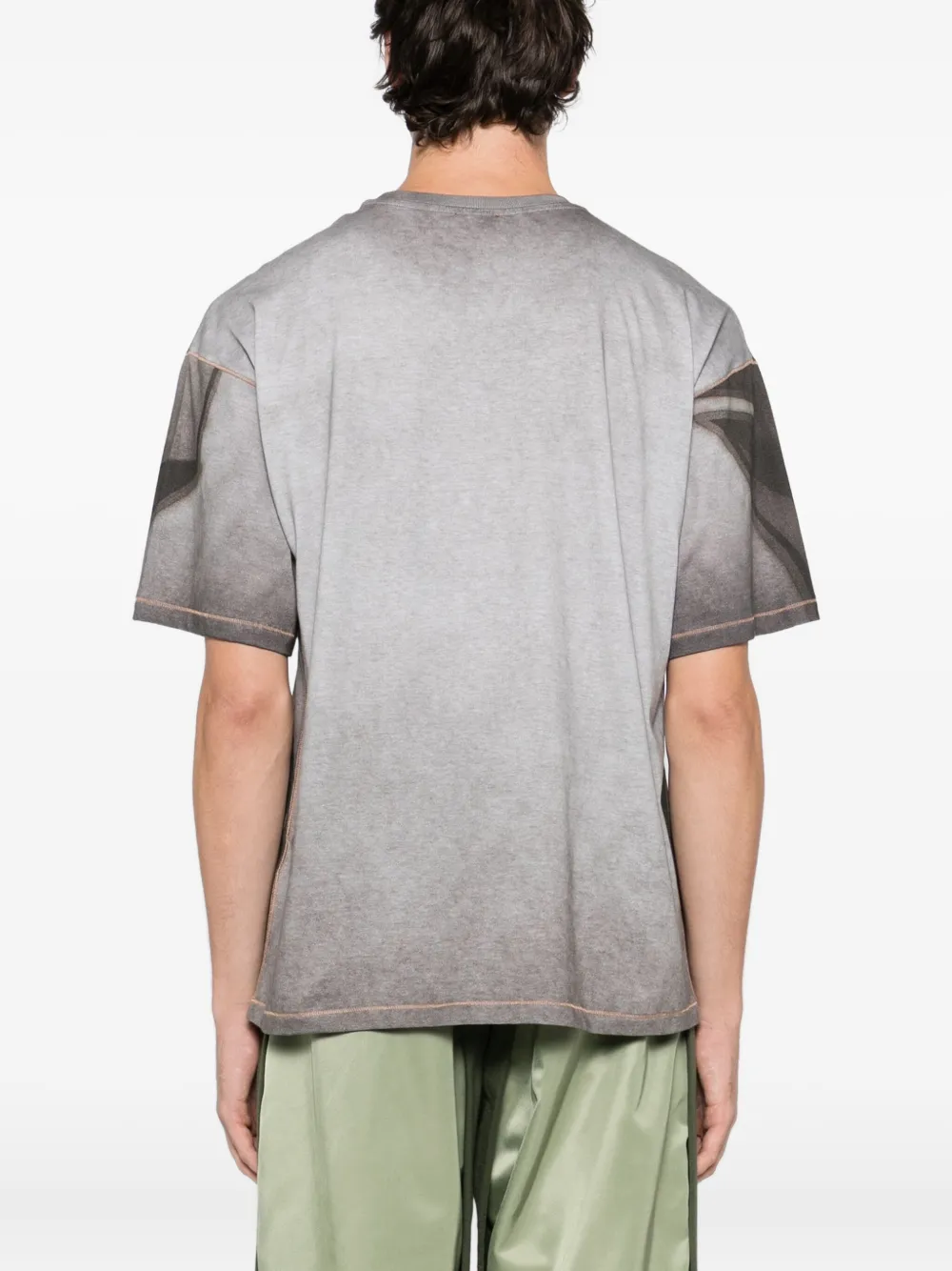 Diesel T-shirt met print Grijs