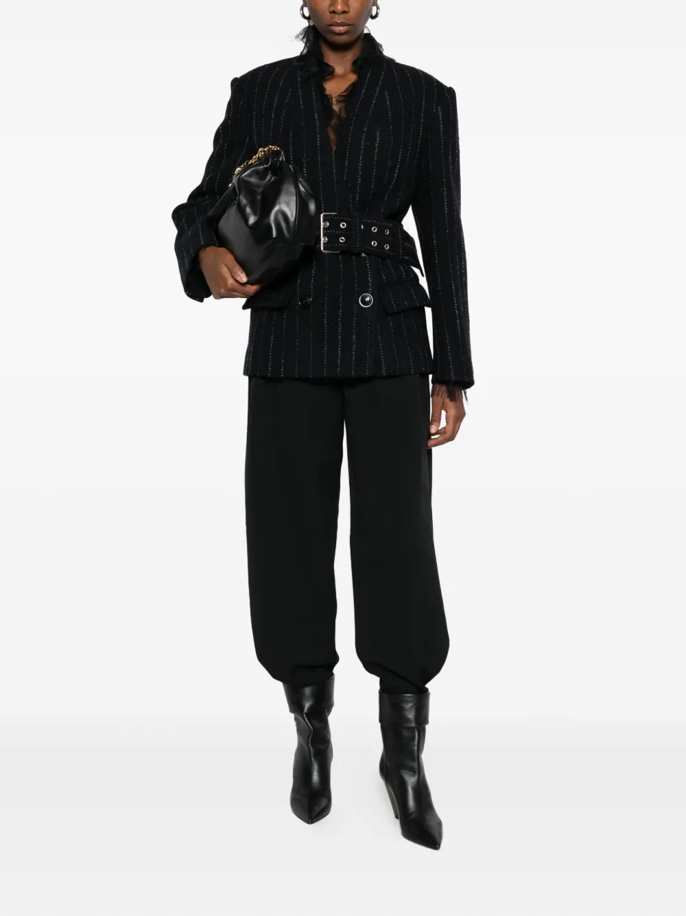 ISABEL MARANT pinstripe belted blazer | Blazers | Image 2