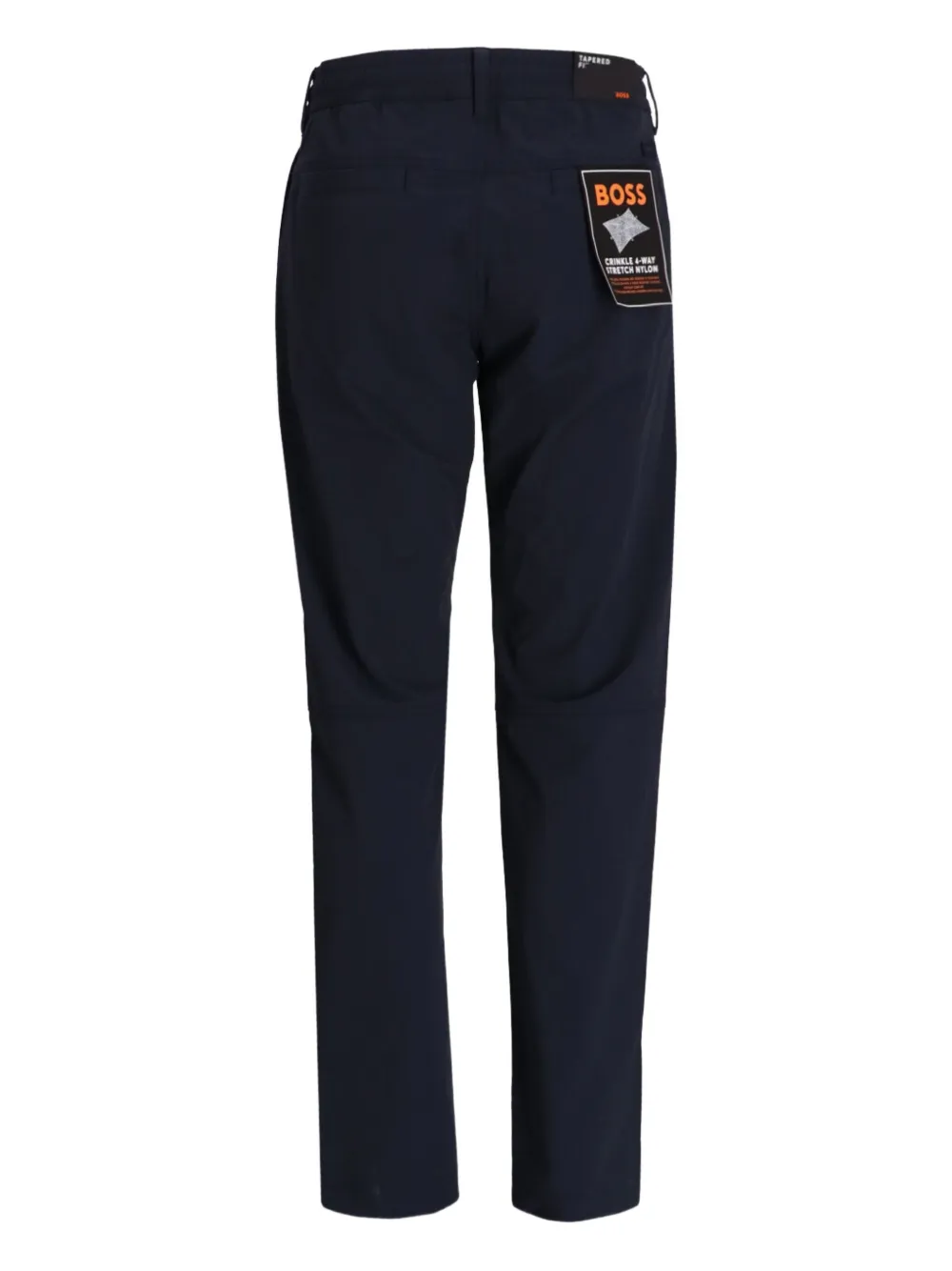 BOSS Straight broek met trekkoord Blauw