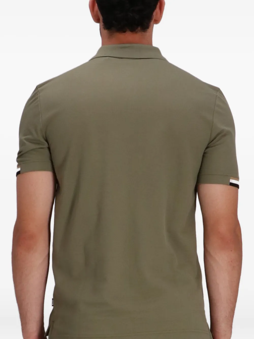 BOSS Poloshirt met geborduurd logo Groen
