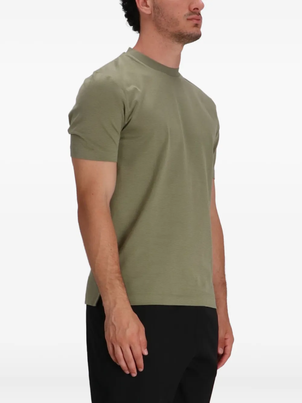 BOSS Katoenen T-shirt Groen